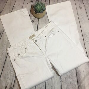 Banana Republic white straight leg denim jeans
